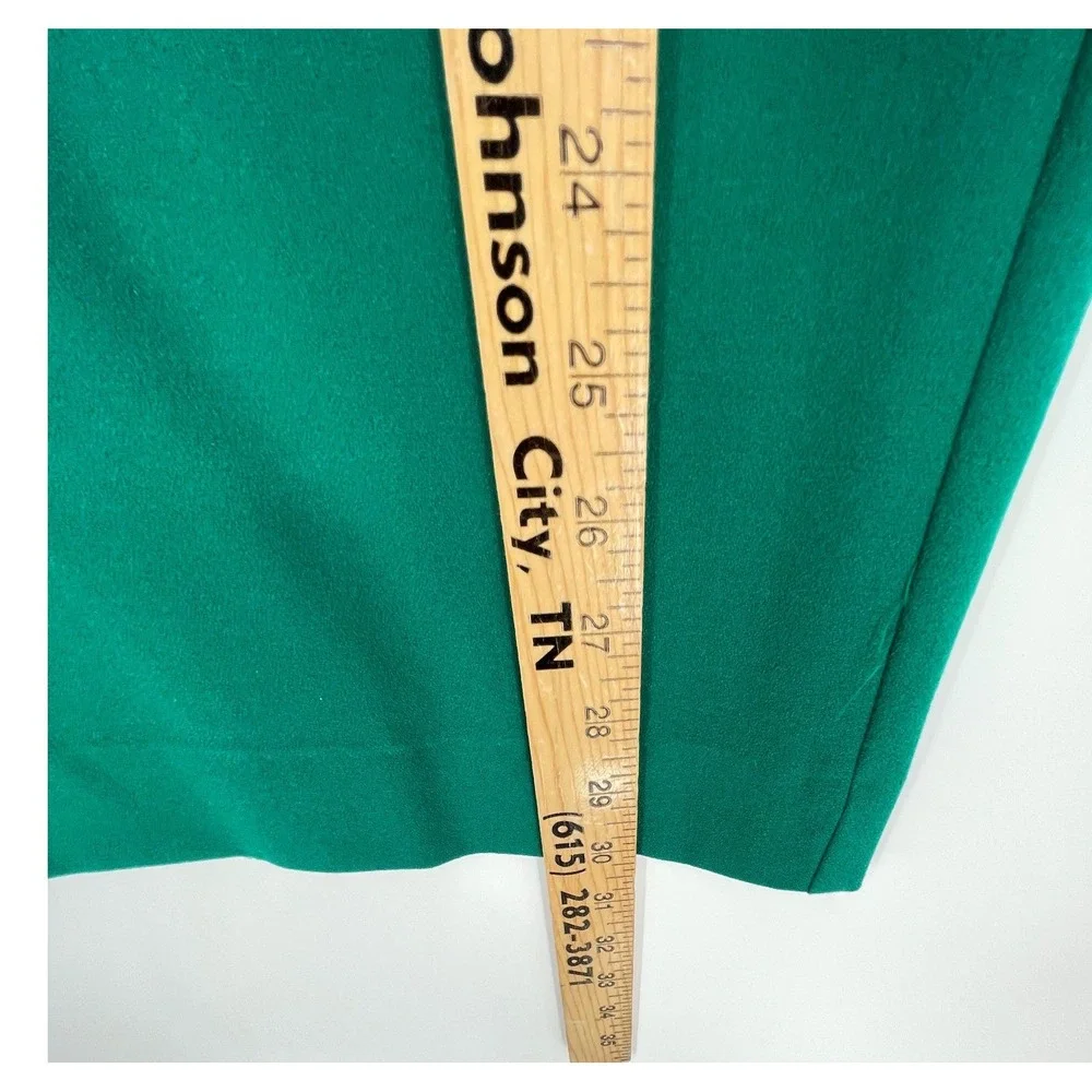 VTG Koret Women Skirt Suit Sz 12 Green Wool Blend Embroidered Crest 80's‎ Career